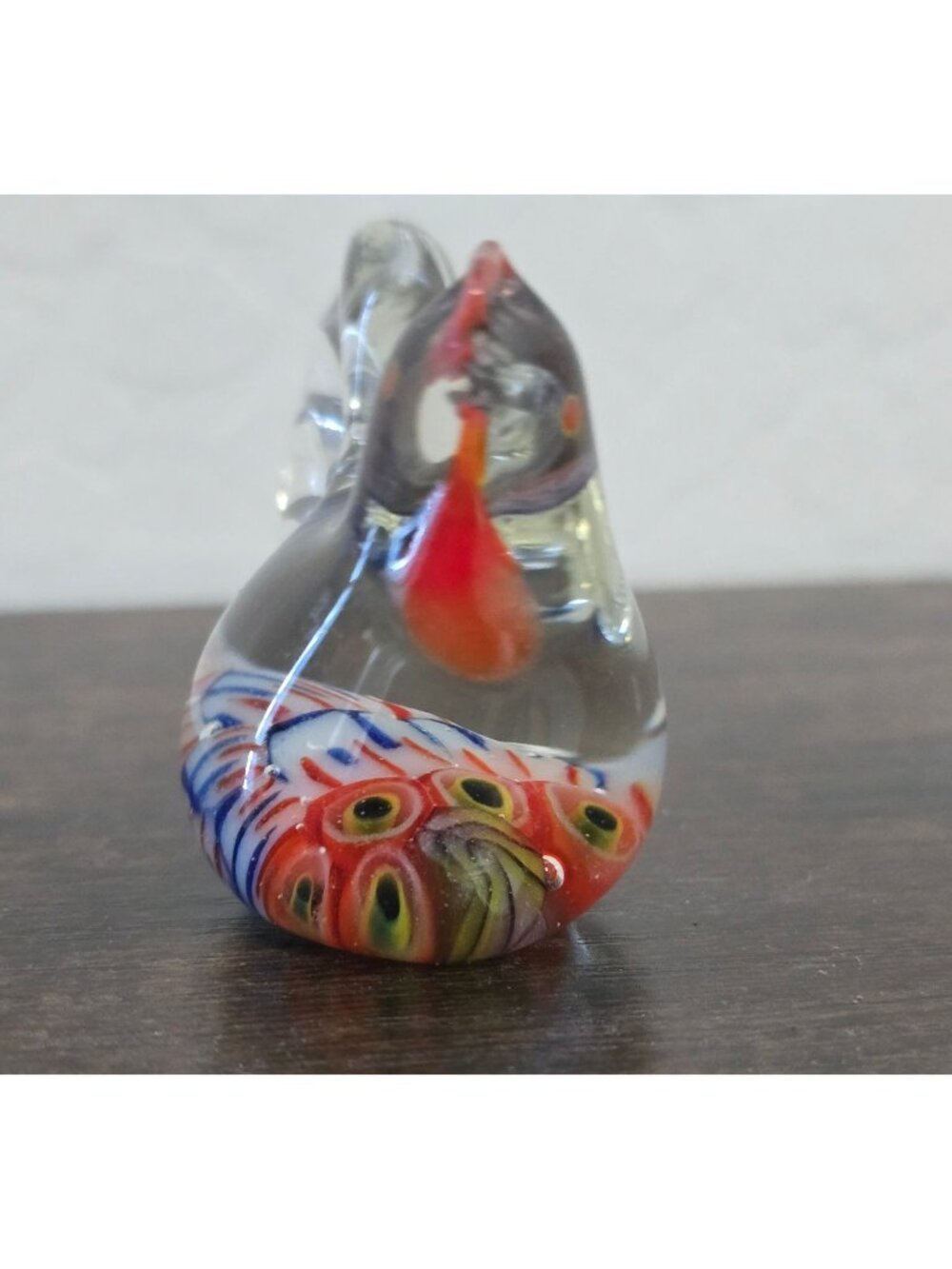 Set Of 3 Handblown Glass Bird Figurines - Multicolor Clear & Blue Designs - Picture 15 of 16